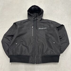 Snap-On Black Performance Hooded Jacket